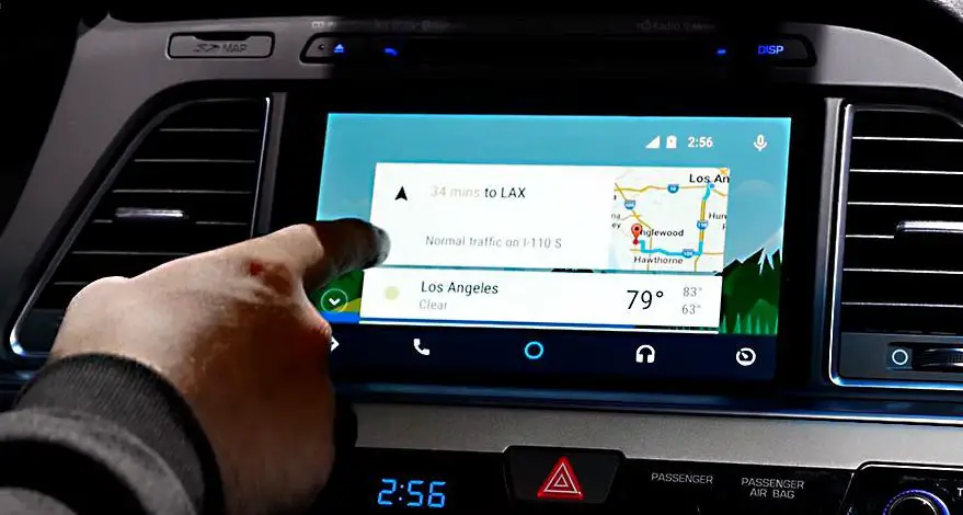 Pantalla de inicio en Android Auto