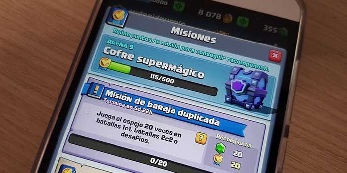 Pasar Misiones Clash Royale