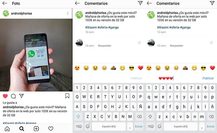 Setzen Sie Emojis auf Instagram