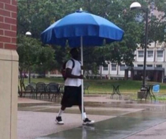 Für den Fall, dass ein Regenschirm nicht ausreicht