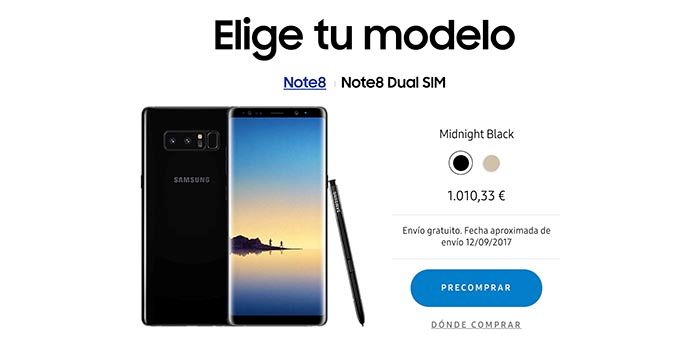 Galaxy Note 8 Preis