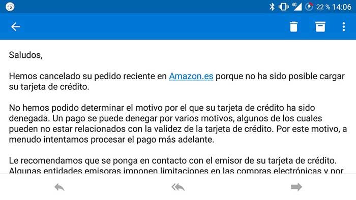 Amazon-Zahlungsproblem