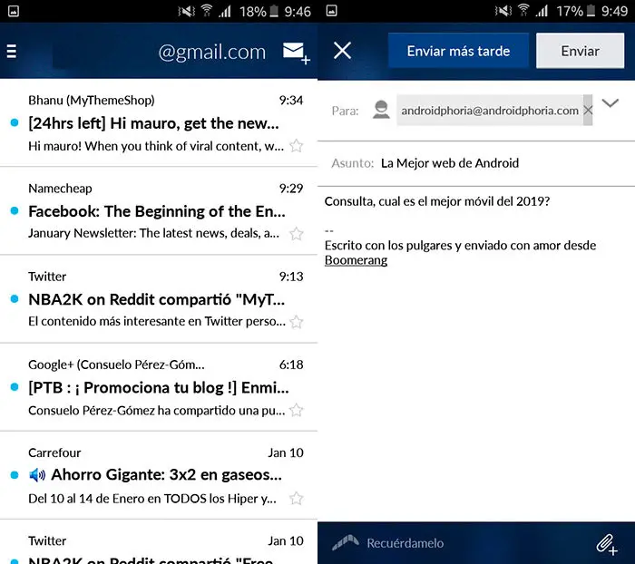 Planen Sie die E-Mail in Android Gmail Schritt 5