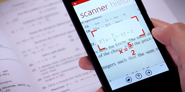 Resolver problemas matemáticos con cámara del móvil