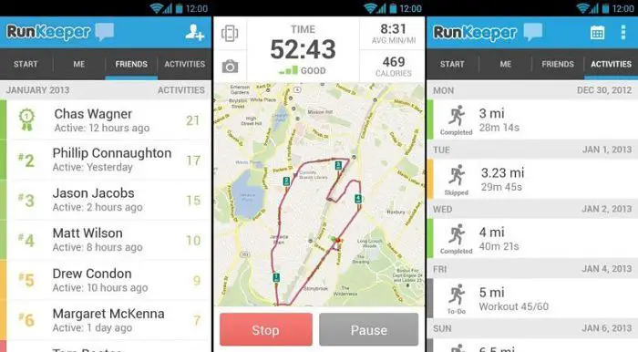 RunKeeper GPS-App