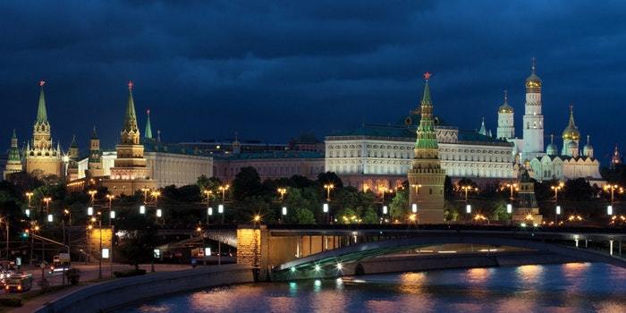 Russland zentraler Sektor der Stadt