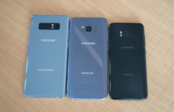 Samsung Galaxy Note 8, S8 Plus und S8