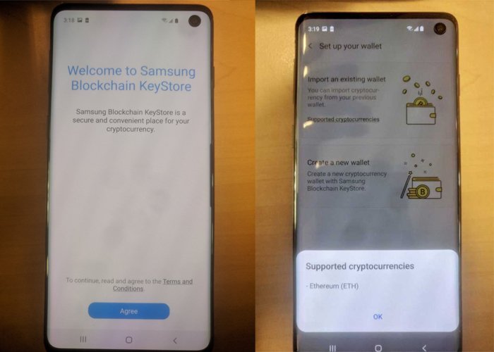 Samsung Galaxy S10 Kryptowährung