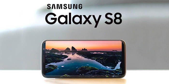 Samsung Galaxy S8 mit Logo