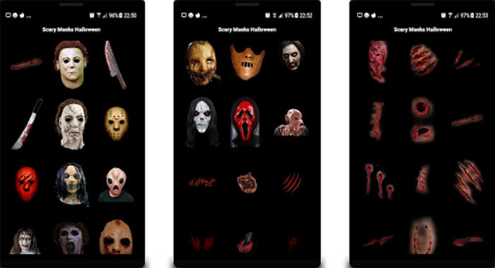 Gruselige Masken Photo Editor Halloween Horror für Android