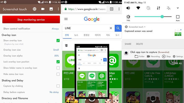 Die 3 besten Anwendungen, um Screenshots auf Android zu