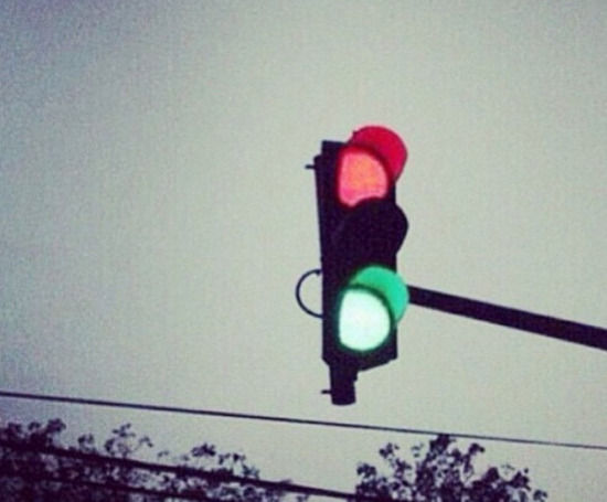 Rotlichtsignal grün Instagram