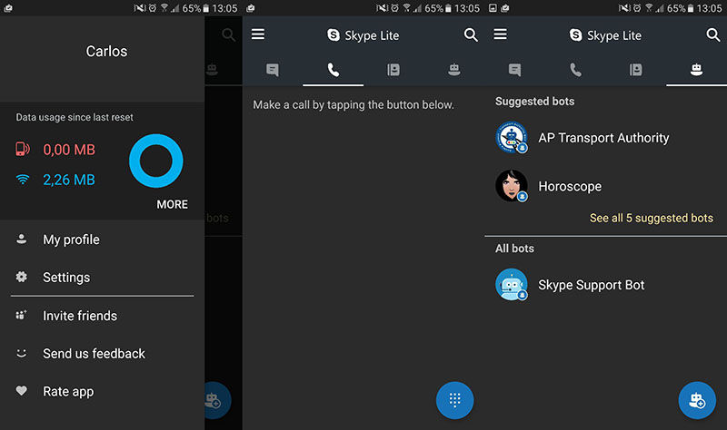 Skype Lite für Android