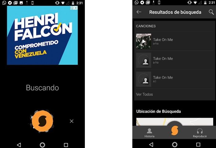 SoundHound erkennt Songs auf Android b