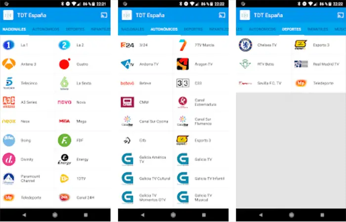 TDT Spain für Android