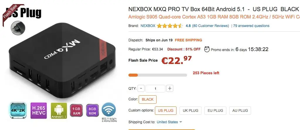 TVBox mit Android und KODI sehr günstig