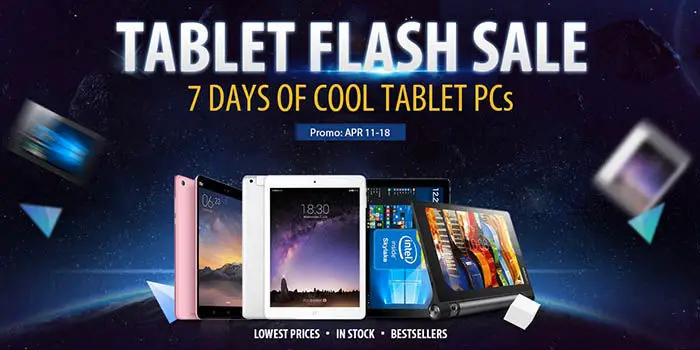 Tablets de oferta en GearBest