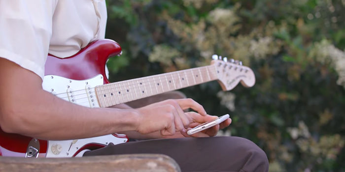 Tocar la guitarra con Android