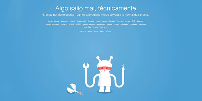 Twitter no funciona