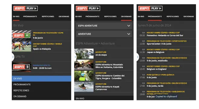 Siehe ESPN kostenlos auf Android