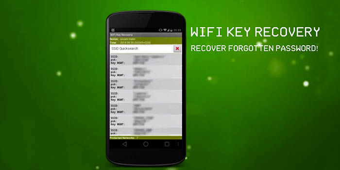WLAN-Schlüsselwiederherstellung für Android