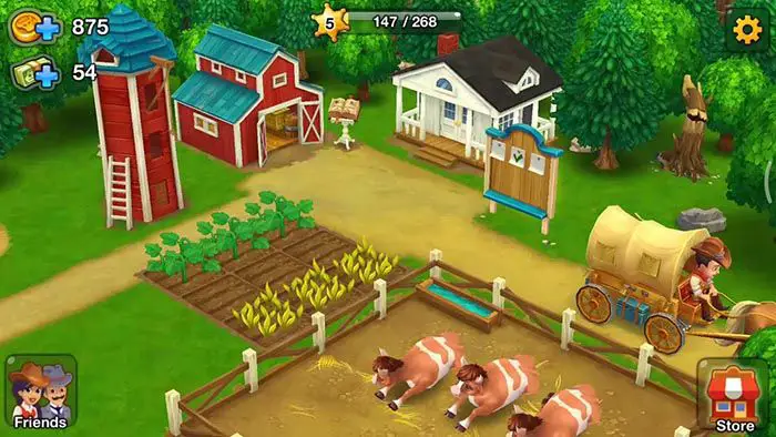 how to visit my friends farm on wild west frontier