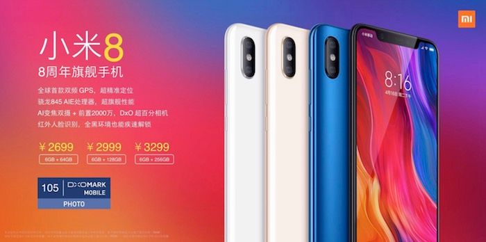 Xiaomi Mi 8 Preis