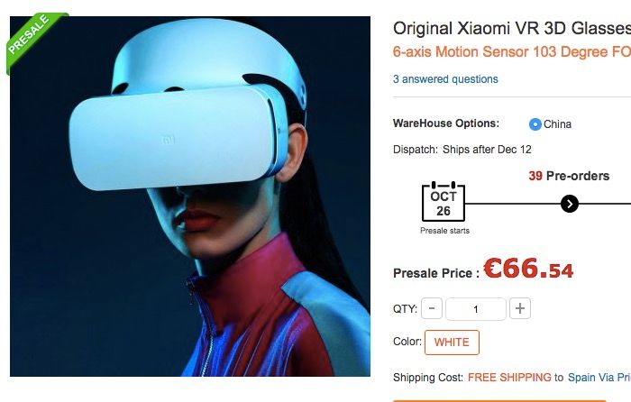 Xiaomi VR bietet für 66 Euro