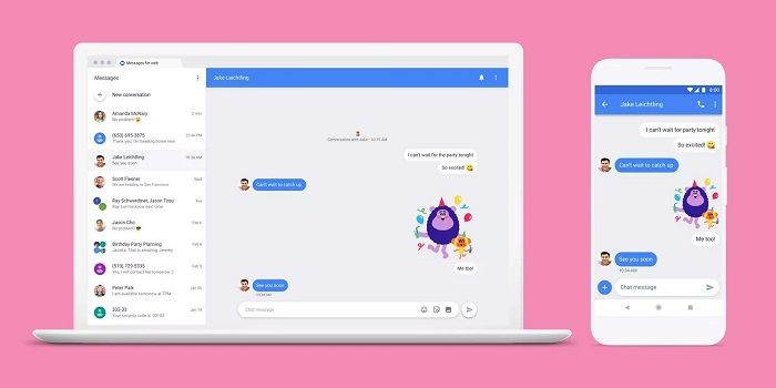 android messages web