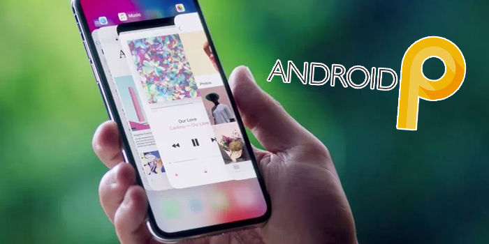 android p botones navegacion gestos iphone x