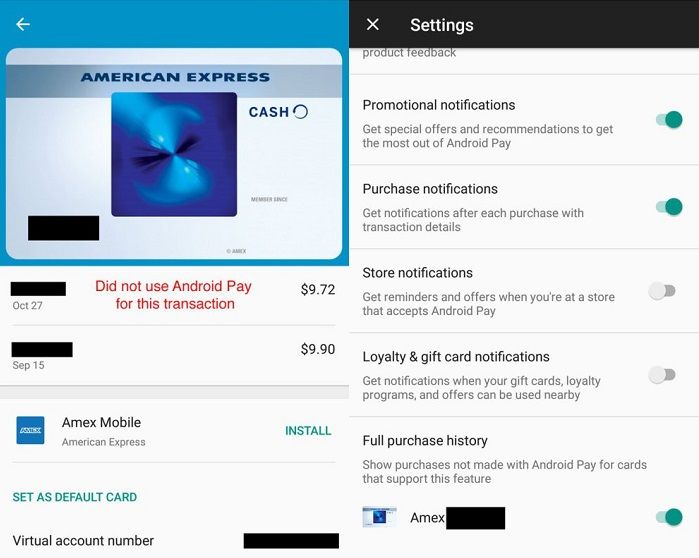 android_pay_cards Benachrichtigungen