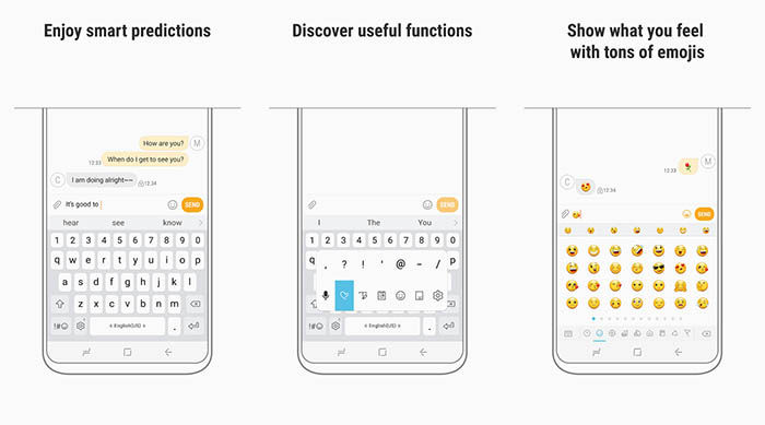 Screenshots von Samsung Keyboard