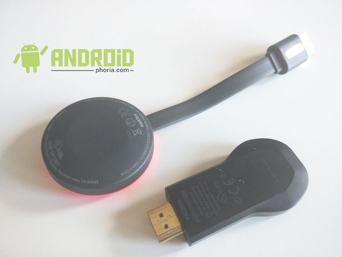 Chromecast 2 gegen hinteres Chromecast