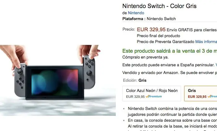 Nintendo Switch bei Amazon