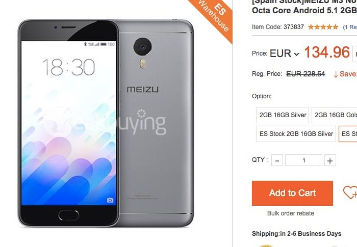 kaufen meizu m3 note angebot