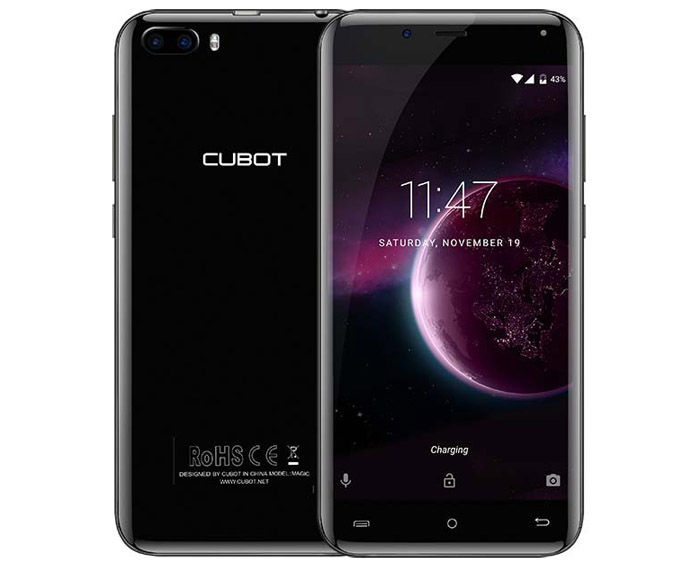 Cubot Magic schwarz hinten