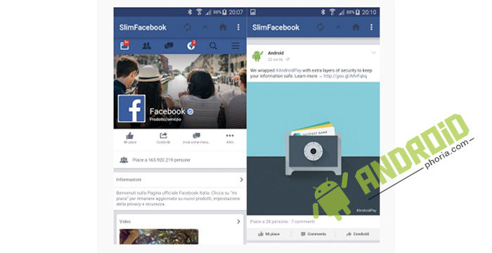 descargar slimfacebook para android