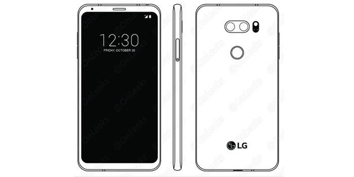 diseño filtrado del LG V30