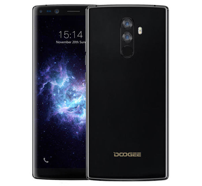 DOOGEE MIX 2 schwarz vorne hinten