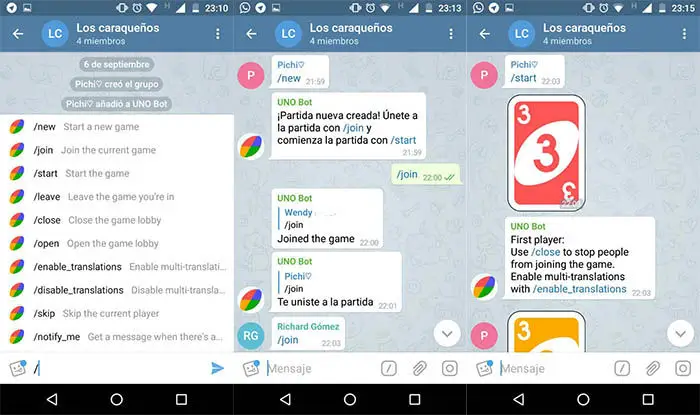 Starten Sie ein Telegrammspiel