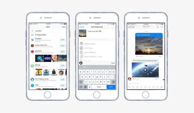 Senden Sie Dropbox Messenger