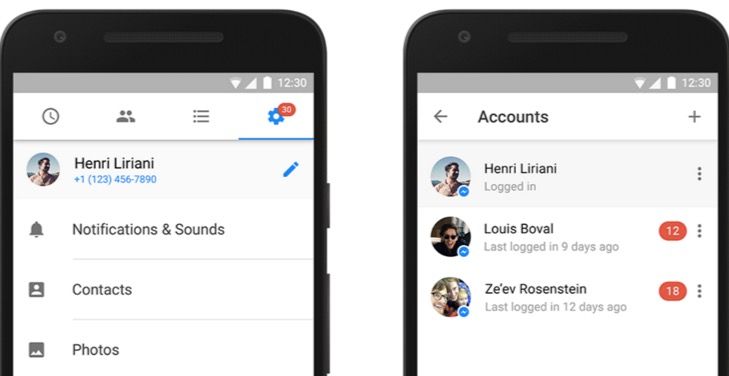 facebook messenger multiples cuentas android