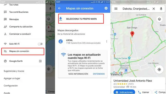 Google Maps offline