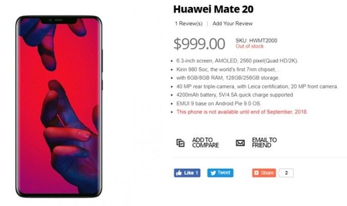 huawei kamerad 20 pro preis