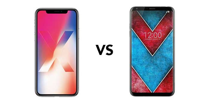 iPhone X vs LG V30