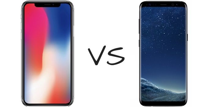 iPhone X vs Galaxy S8 comparativa