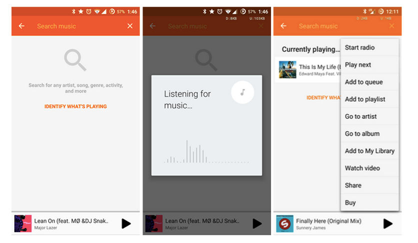 identifiziere Songs in Google Play Music