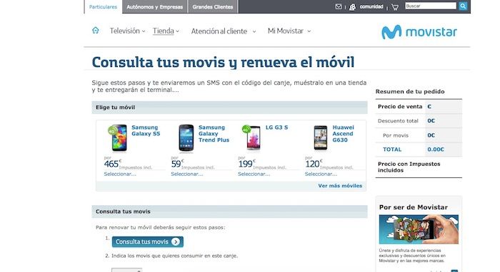 kostenloses mobiles movistar Geschenk