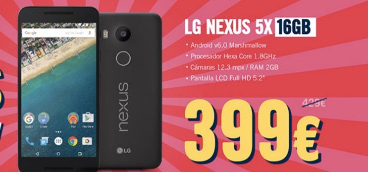 nexus 5x 399 euros