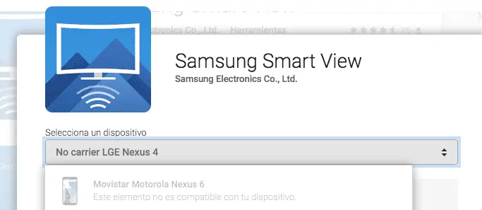 nexus 6 nicht kompatibel smart view samsung